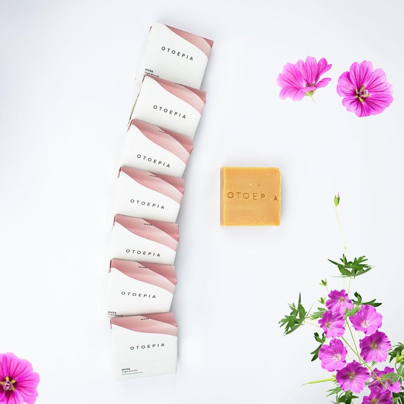 Otoepia Shaving Bar and Body Soap in Musk Scent for Men - 8 Bars, All Purpose Natural Olive Oil - Moisturizing, Nourishing & Gentle on Sensitive Skin Men’s Collection