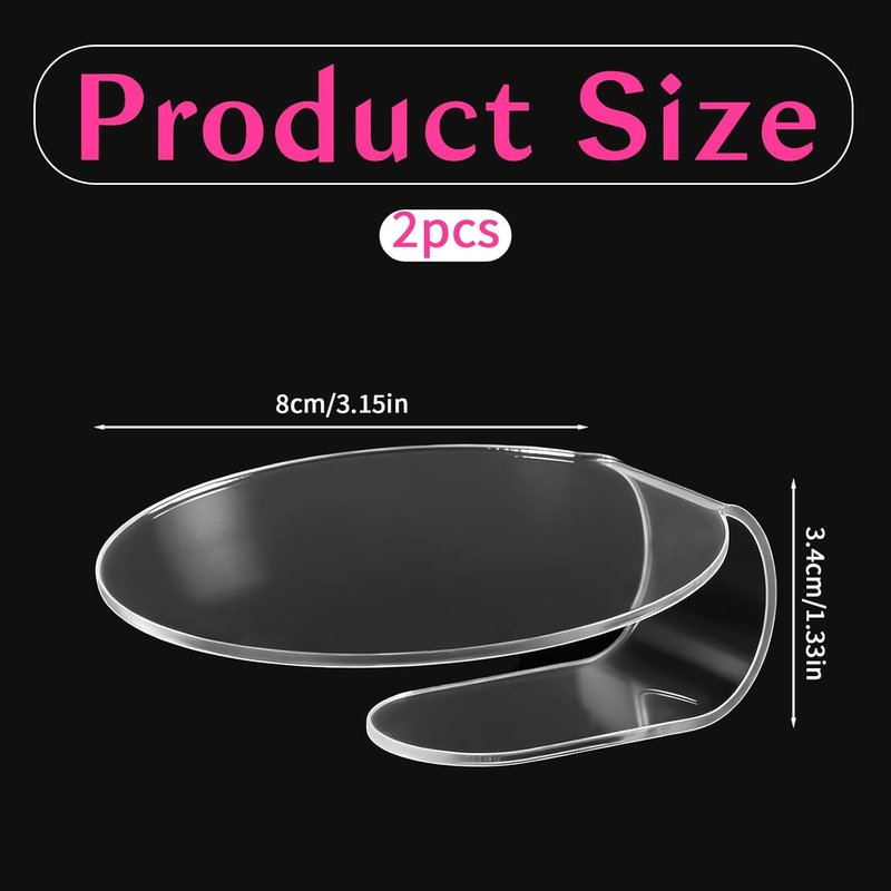 Makeup Mixing Palette Set - Acrylic Clear Tray for Foundation & Eyeshadow | 2 PCS for Beauty Salon