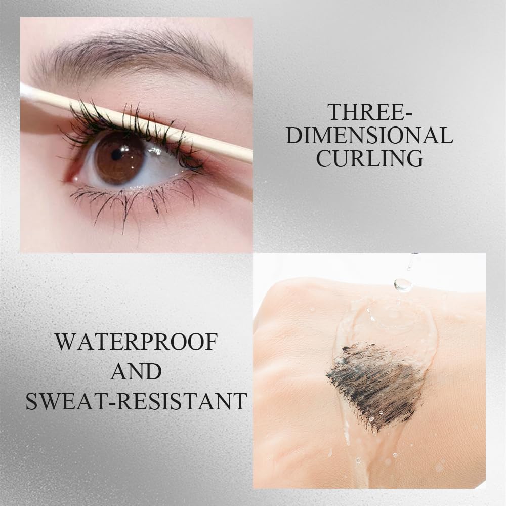 Waterproof Fibre Mascara, 2026 New Tubular Eyelash Primer Mascara, Long-lasting Curling Mascara, Natural and Non-smudge (1PC)