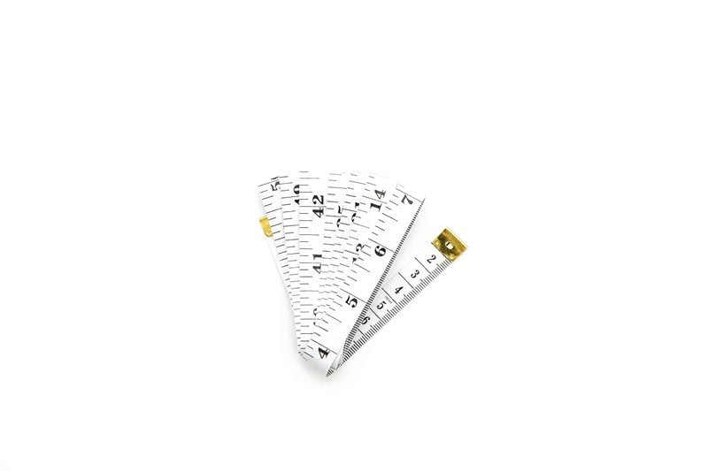 Soft Tape Measure - Double Scale Flexible Vinyl Ruler for Body Measurements | 60-Inch White