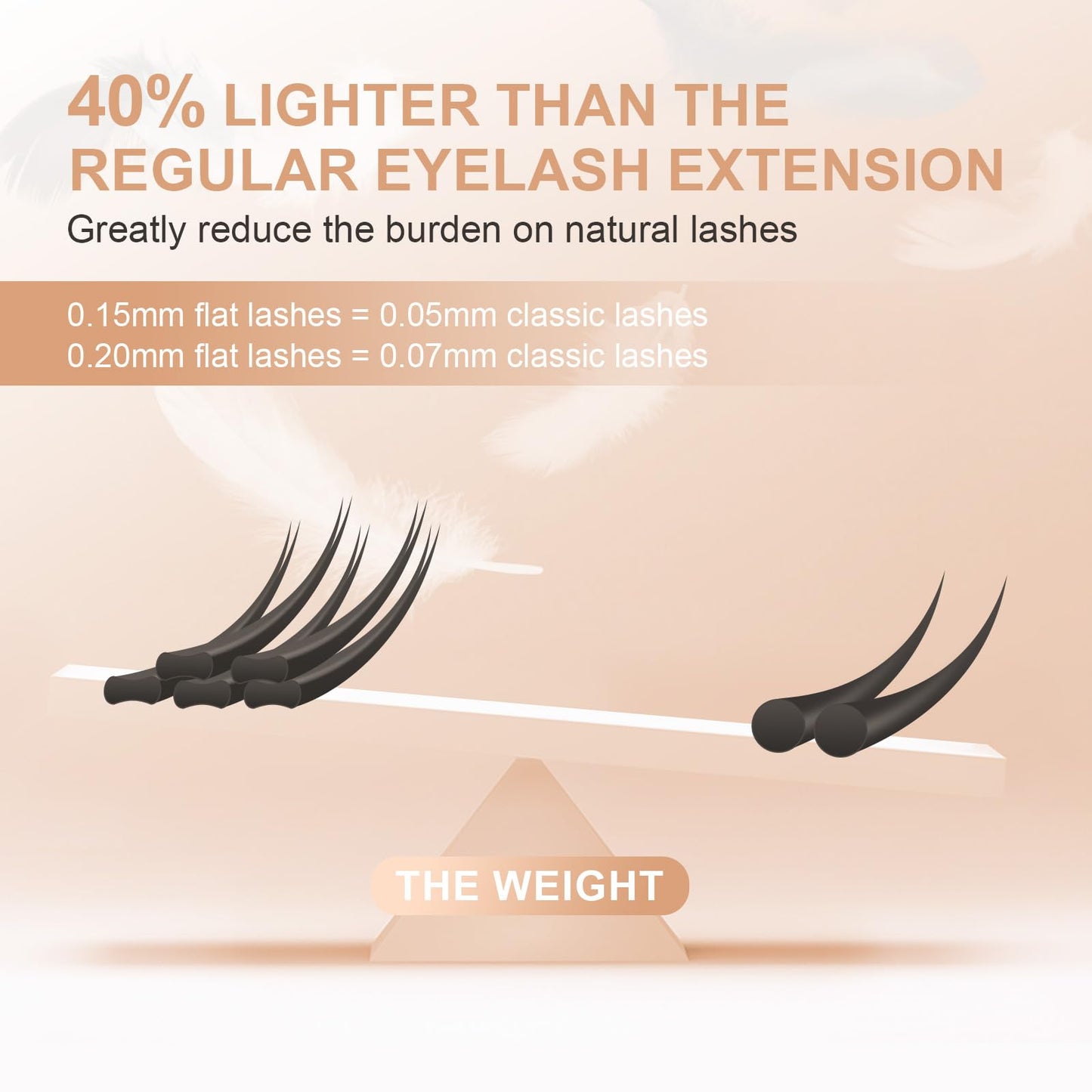 NAGARAKU Double Tips Flat Ellipse Eyelash Extensions Supplies 0.15 C curl 8-12mm Mix Natural Charcoal Color Faux Mink Super Soft Split Tips Individual Lashes