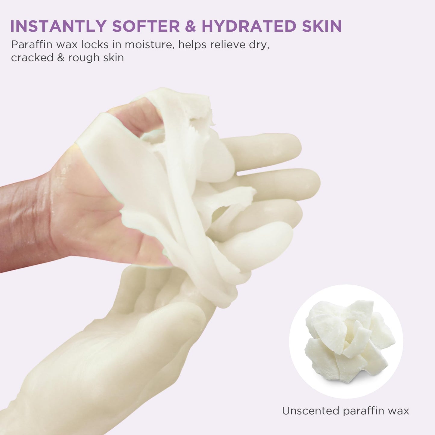 Paraffin Wax Machine for Hand and Feet - 3000ml Hand Wax Paraffin Machine for Arthritis,Touchscreen Paraffin Wax Warmer with 6 Packs Unscented Wax (2.64 lbs), Paraffin Bath for Smooth & Soft Skin