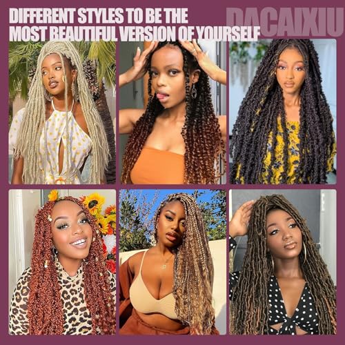DACAI XIU 10-Inch Pre-Separated Marley Twist Braiding Hair, 6 Packs
