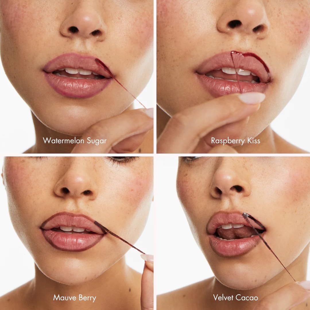 Smooche Peel-Off Lip Stain Tint - Long-Lasting Waterproof Lip Color | Hydrating Vegan Formula - Mauve Berry