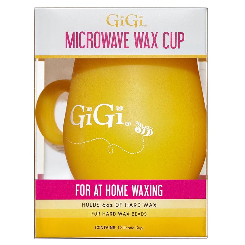 GiGi Microwave Wax Cup - Reusable Silicone Container Wax Warmer Cup for Hard Wax Beads, At-Home Hair Removal for Face & Body Waxing