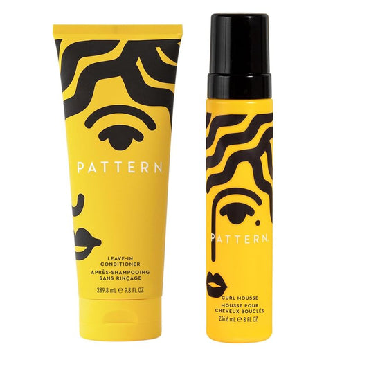Curly Hair Styling Duo - Curl Mousse & Leave-In Conditioner Set | 8 Fl Oz + 9.8 Fl Oz