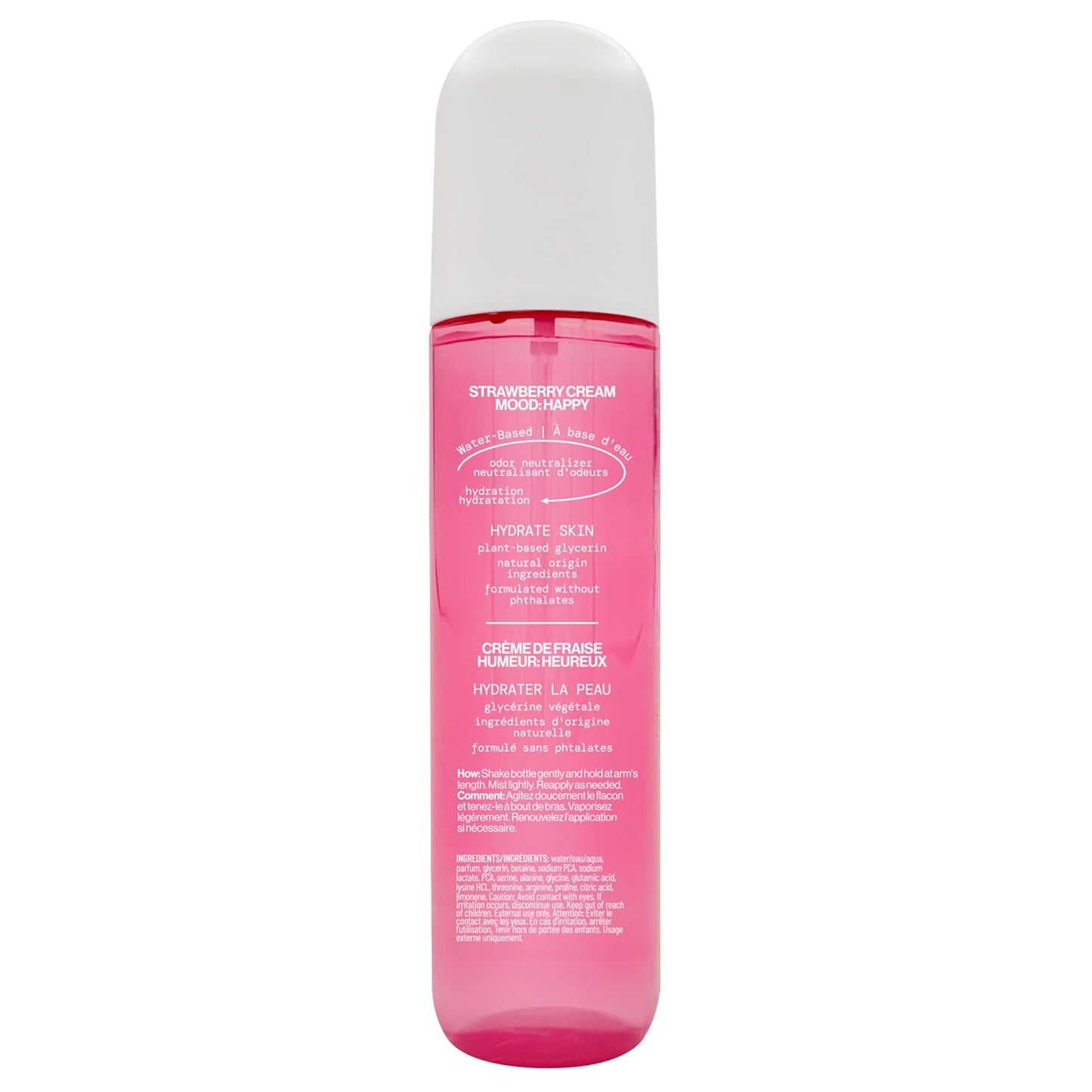 Pacifica Strawberry Cream Body Mist for Women - Hydrating Fruity Fragrance Spray | Vegan, 5 oz