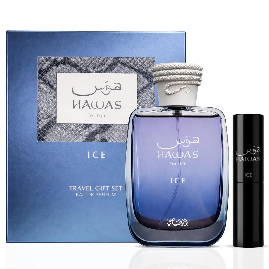 Hawas For Men Eau De Parfum Spray - Long Lasting Arabian Fragrance | 100ML (3.4 Oz) - Perfect for Daily Elegance & Special Occasions