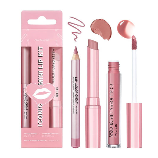 Bekoeen 3PCS Matte Liquid Lipstick Long Lasting Tinted Lip Balm & Lip Liner Set, Hydrating Lip Stain Non-Sticky, Lip Gloss for Women, Waterproof Lipstick Makeup