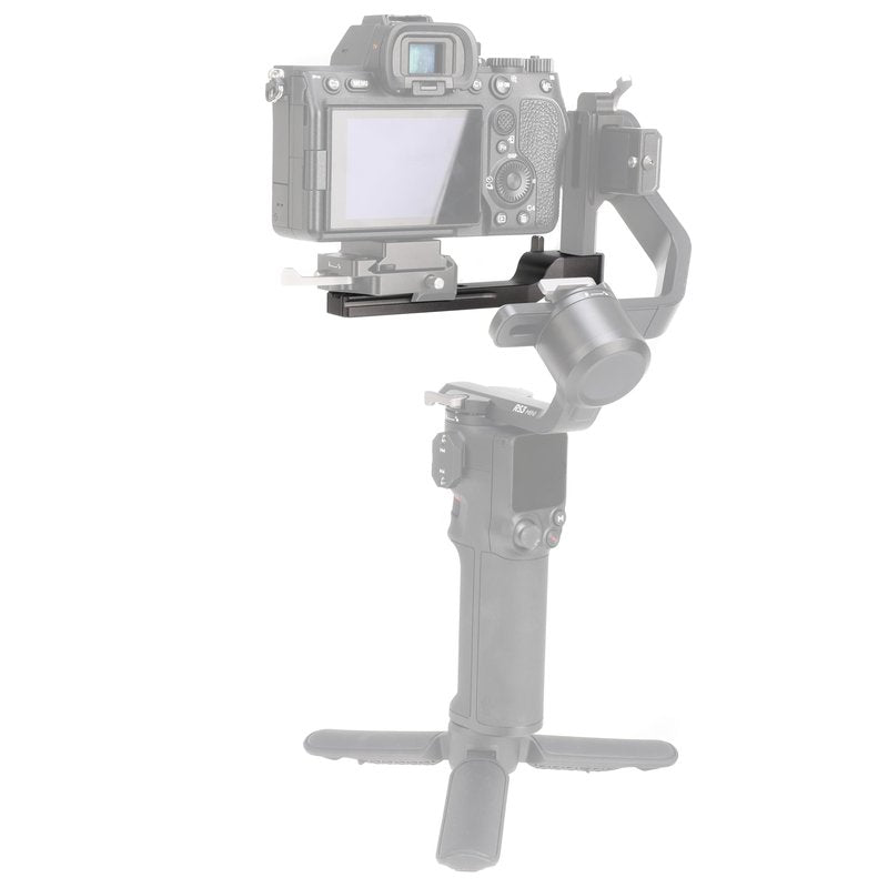 FocusFoto Extension Arm Cross Bar for DJI Ronin RS3 Mini Gimbal Stabilizer, Quick Release Extended Vertical Arm Mount Plate with Longer Gap for Balancing RS 3 Mini with Larger Lens and Camera Cage