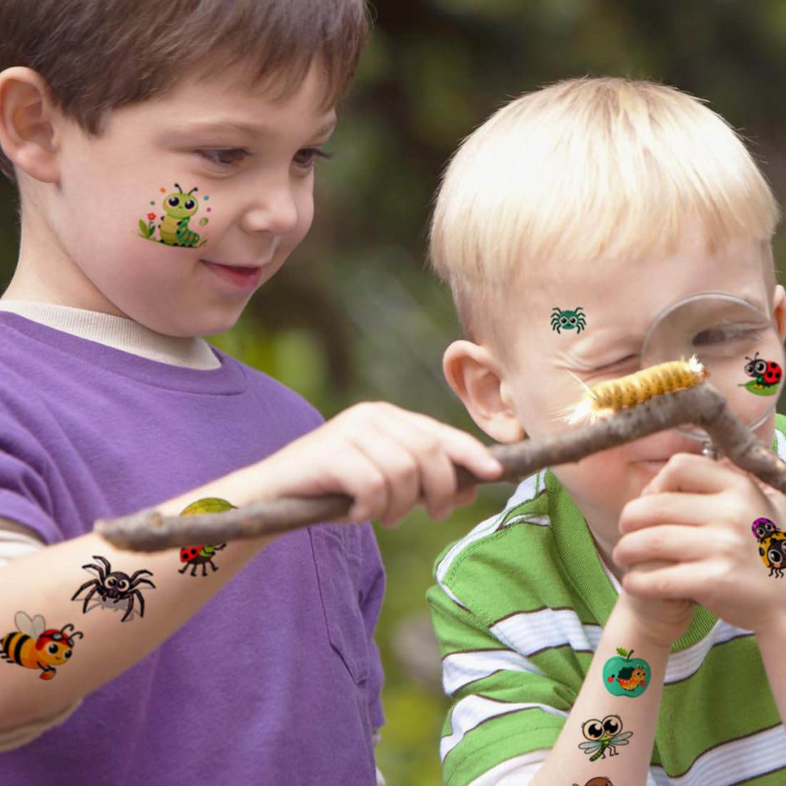 CHARLENT Animals Temporary Tattoos for Kids - 36 Sheets Cute Animals Tattoo Stickers for Boys Girls Birthday Party Supplies,Goodie Bag Stuffers & Decoration