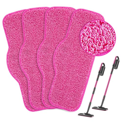 KEEPOW Microfiber Steam Mop Pads for Schenley Steam Mop - 4 Pack