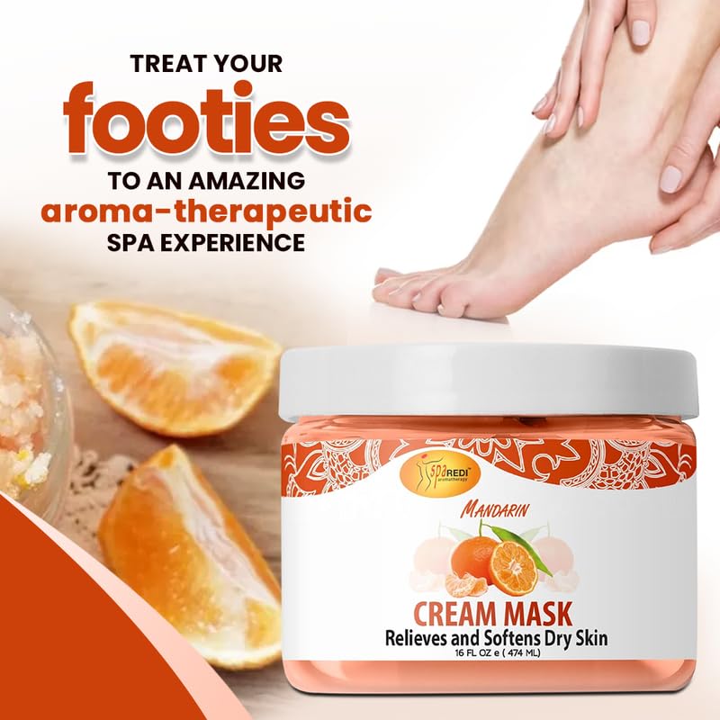 Spa Redi Deep Moisturizing Foot Mask 16 oz for Callus Repair & Softening