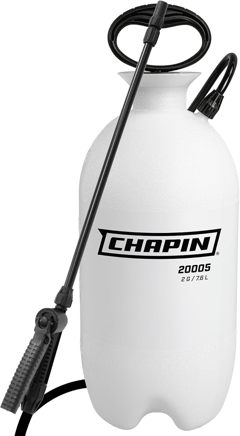 Chapin 20004 Pump Sprayer - 1-Gallon Translucent Tank with Adjustable Nozzle & Long Reach Hose for Fertilizers & Pesticides