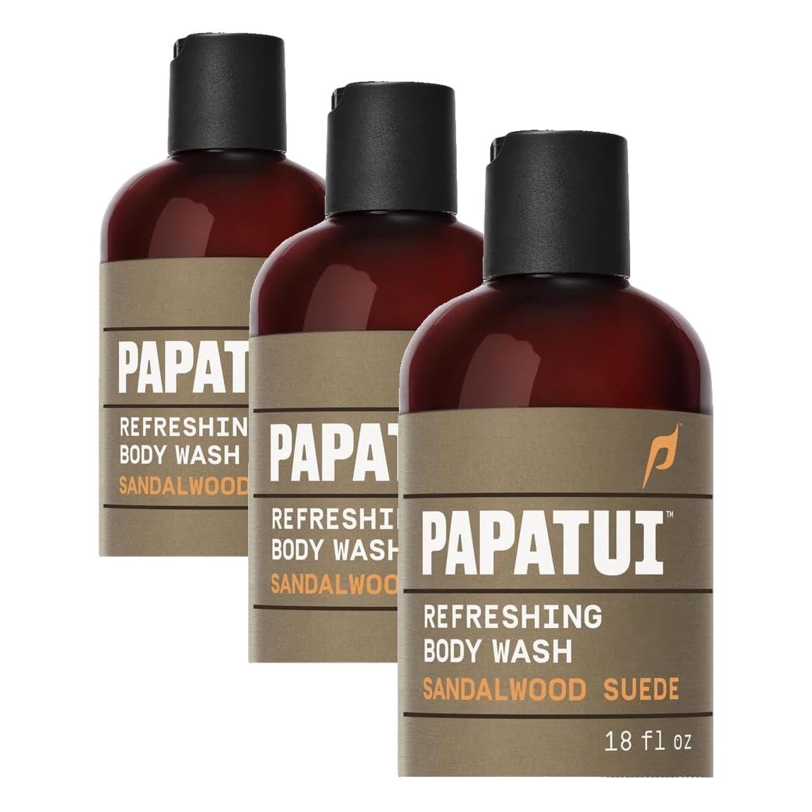 PAPATUI Refreshing Body Wash for Men - Exfoliating & Hydrating Coconut Oil Formula | Vanilla Shea | 28 oz