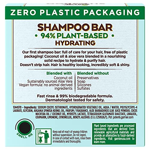 Garnier Whole Blends Hydrating Shampoo Bar - Coco & Aloe Vera, 2 Oz