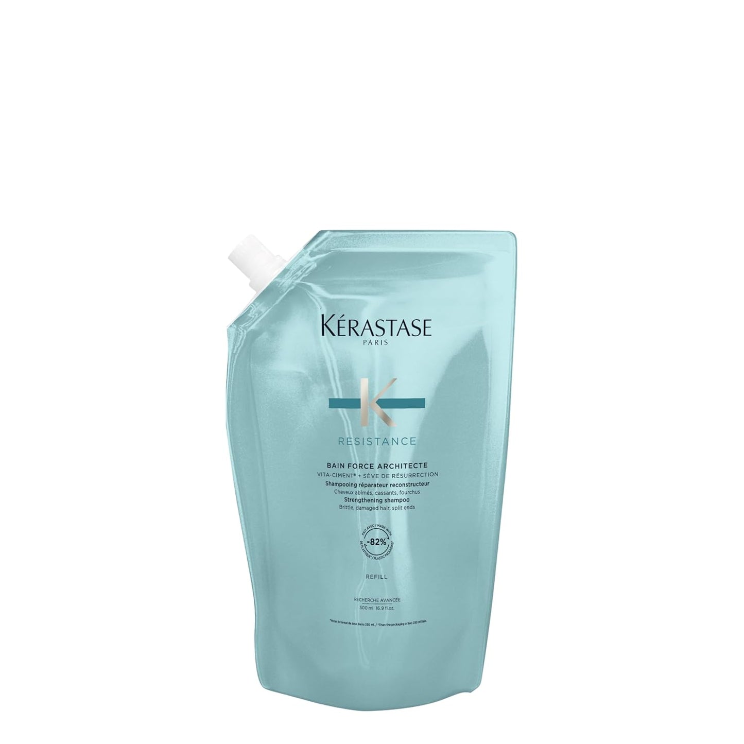 Kerastase Resistance Force Architecte Shampoo - Reconstructing Shampoo for Weak, Damaged Hair with Pro-Keratine Complex