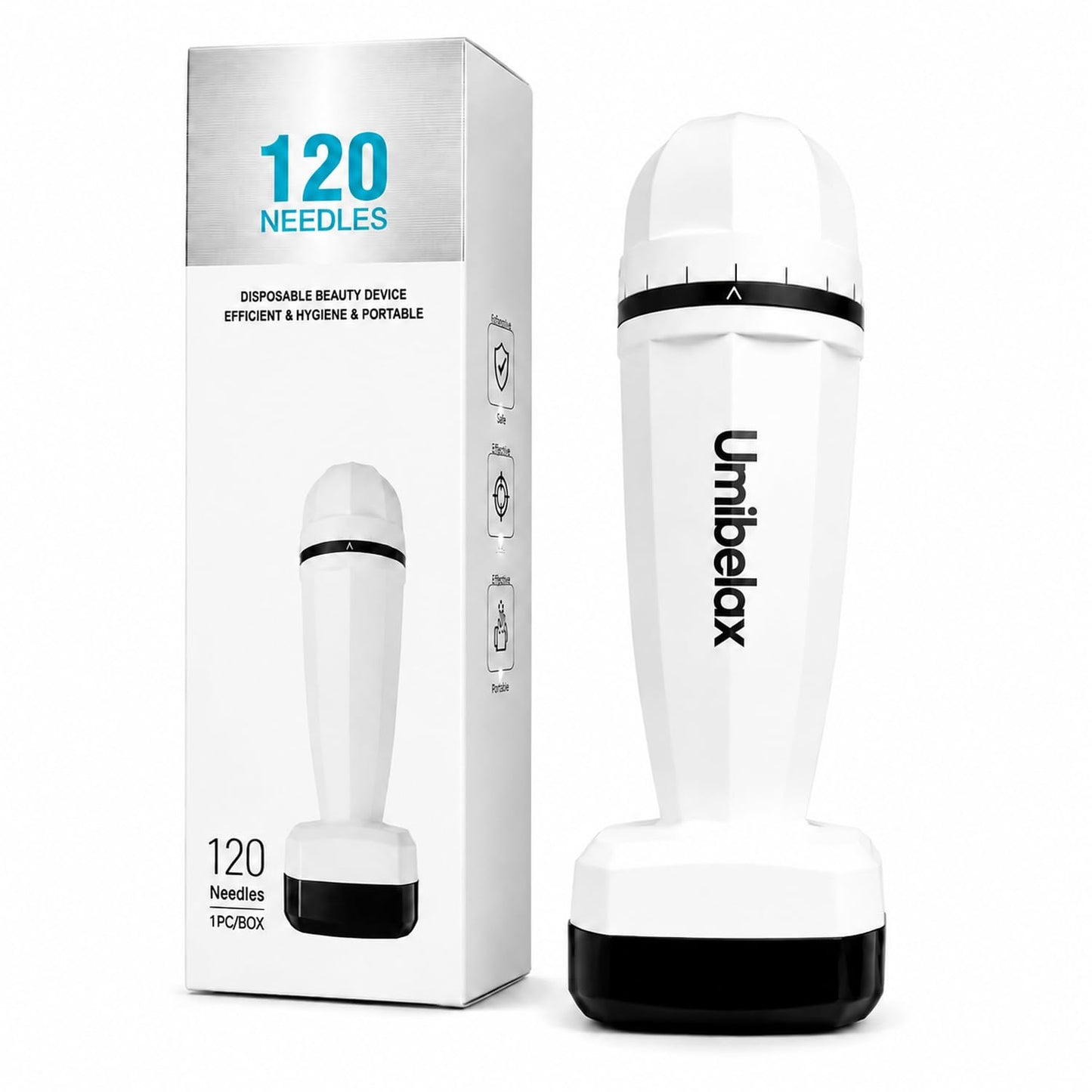 Derma Stamp - Umibelax Microneedling Derma Stamp for Hair, Beard, Scalp & Face, Microneedle Roller Dermastamp for Women and Men(0.25mm)