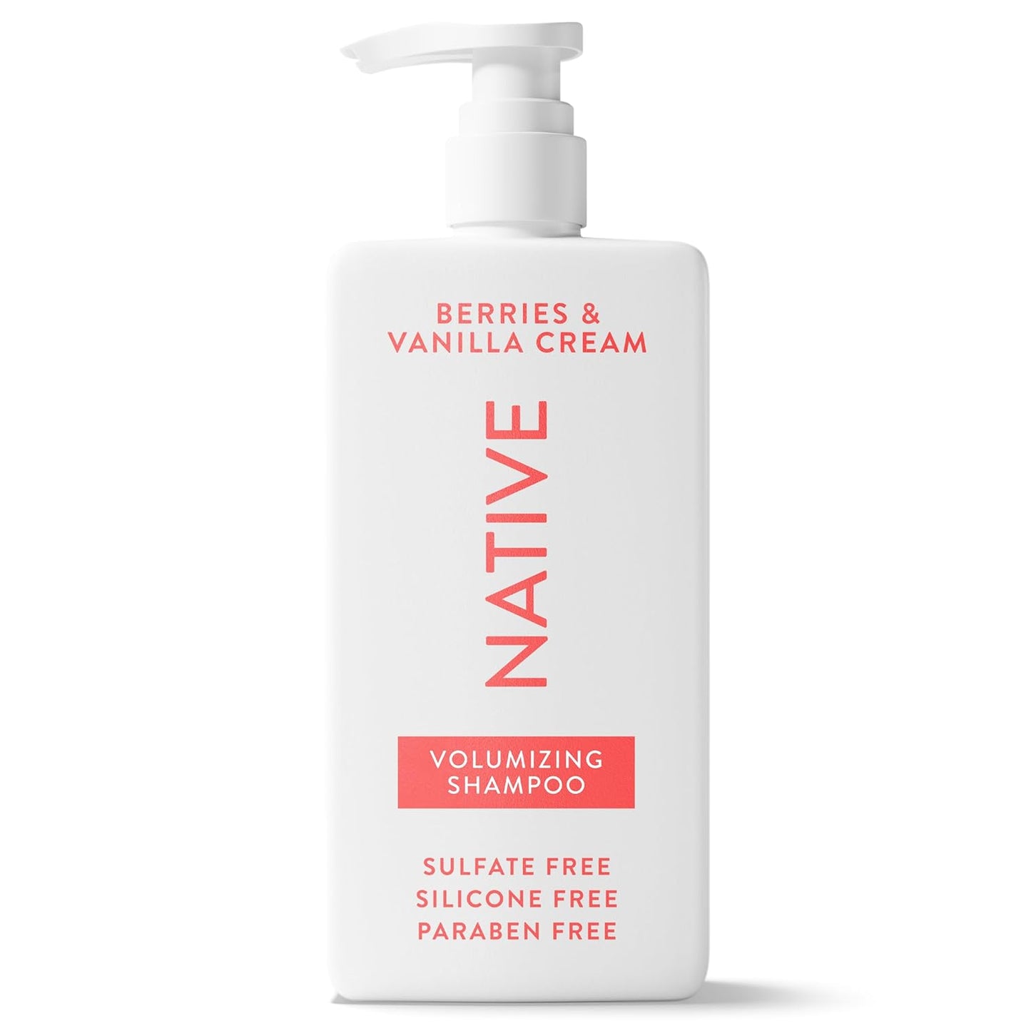 Native Volumizing Shampoo - Berries & Vanilla Cream | 16.5 fl Oz for Full-Bodied Hair
