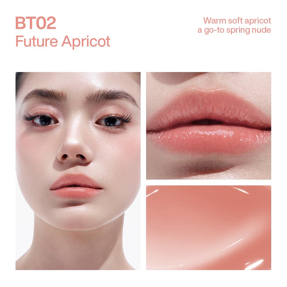 INTO YOU Bare Tint Lip Balm, Moisturizing Lip Softening Makeup, Hydrating Sheer Shine, Soothing Lip Gloss, Long lasting lightweight Serum, Plumping, Smoothing Lip Glow Oil, BT02