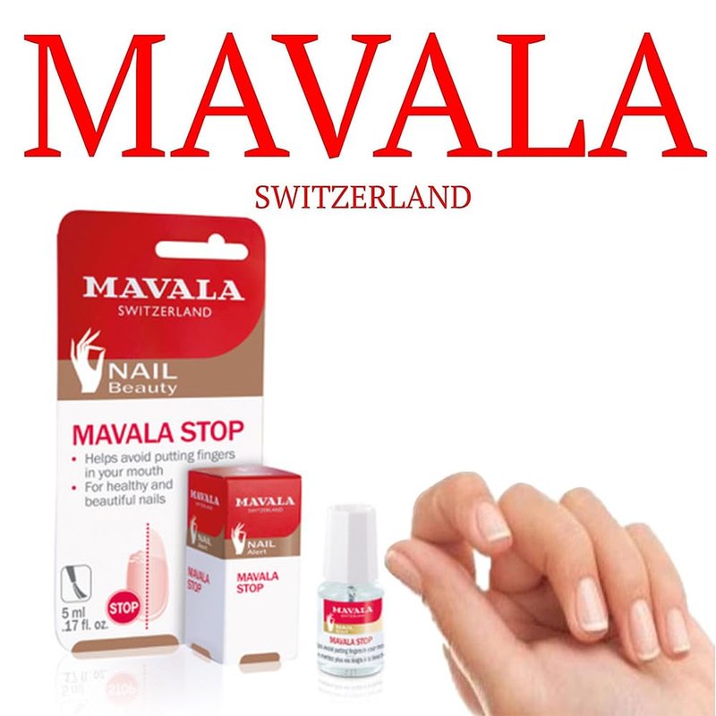 Mavala Stop Deterrent Nail Polish Treatment - Bitter Taste Nail Care for Kids | Easy Application | 0.17 oz