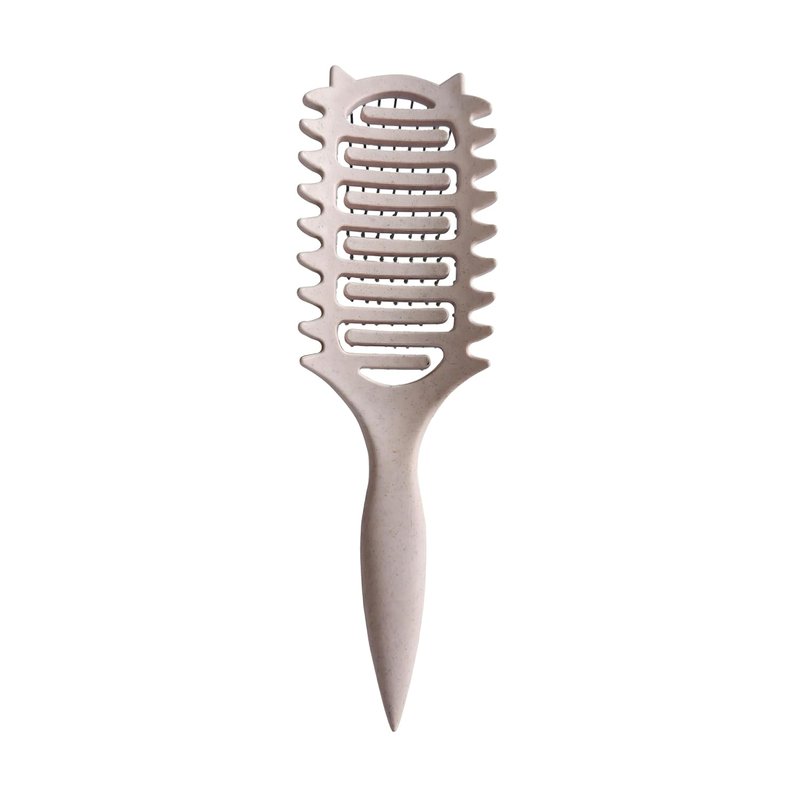 Curl Defining Brush - Vented Hair Brush for Detangling & Styling | Off White
