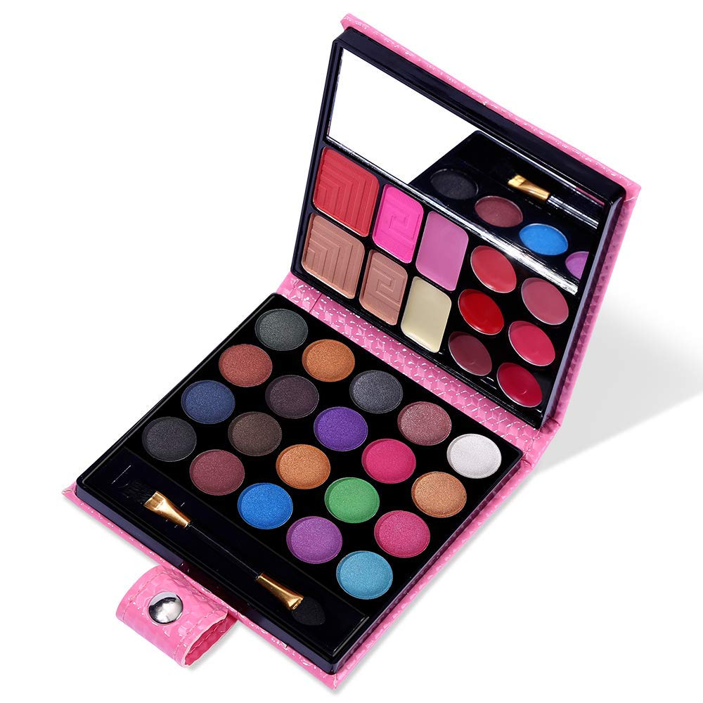 Makeup Set for Women - 32 Color Palette with Brushes, Eyeliner & Lipsticks | Complete Gift Kit