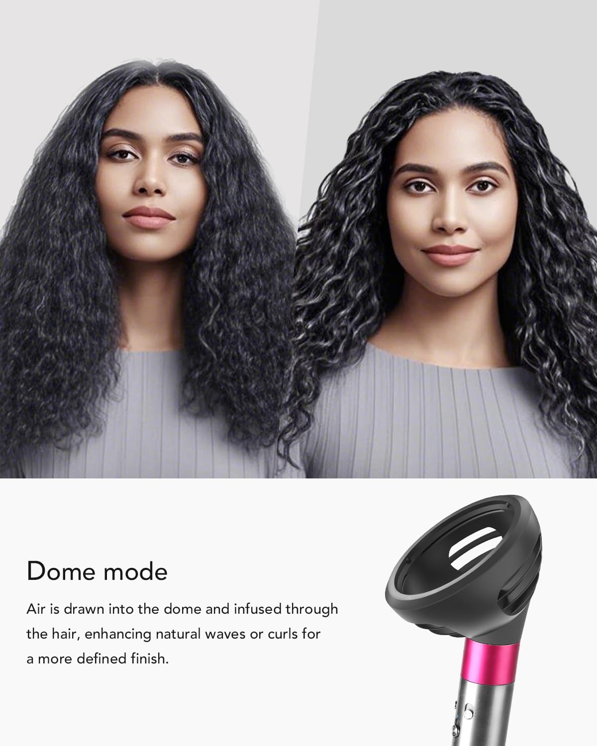 Dyson Wave & Curl Diffuser Attachment - Upgraded Nozzle for Airwrap HS01 HS05 HS08 | Perfect for Wavy, Curly, Coily Hair