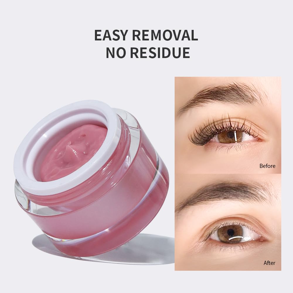 ANNAFRIS Cream Lash Remover for Eyelash Extensions,10g Eyelash Glue Remover Lash Tech Supplies for Salon Use (Strawberry Flavored)