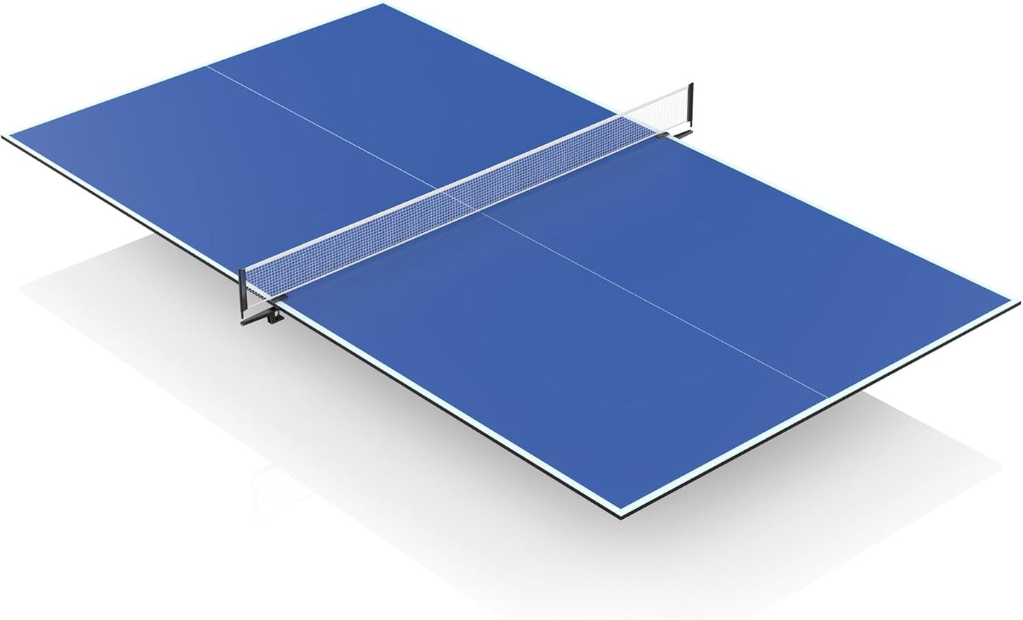 Ping Pong Table Top - 8x4 FT Foldable Indoor Table Tennis Conversion with Net & Foam Padding | Ideal for Game Rooms