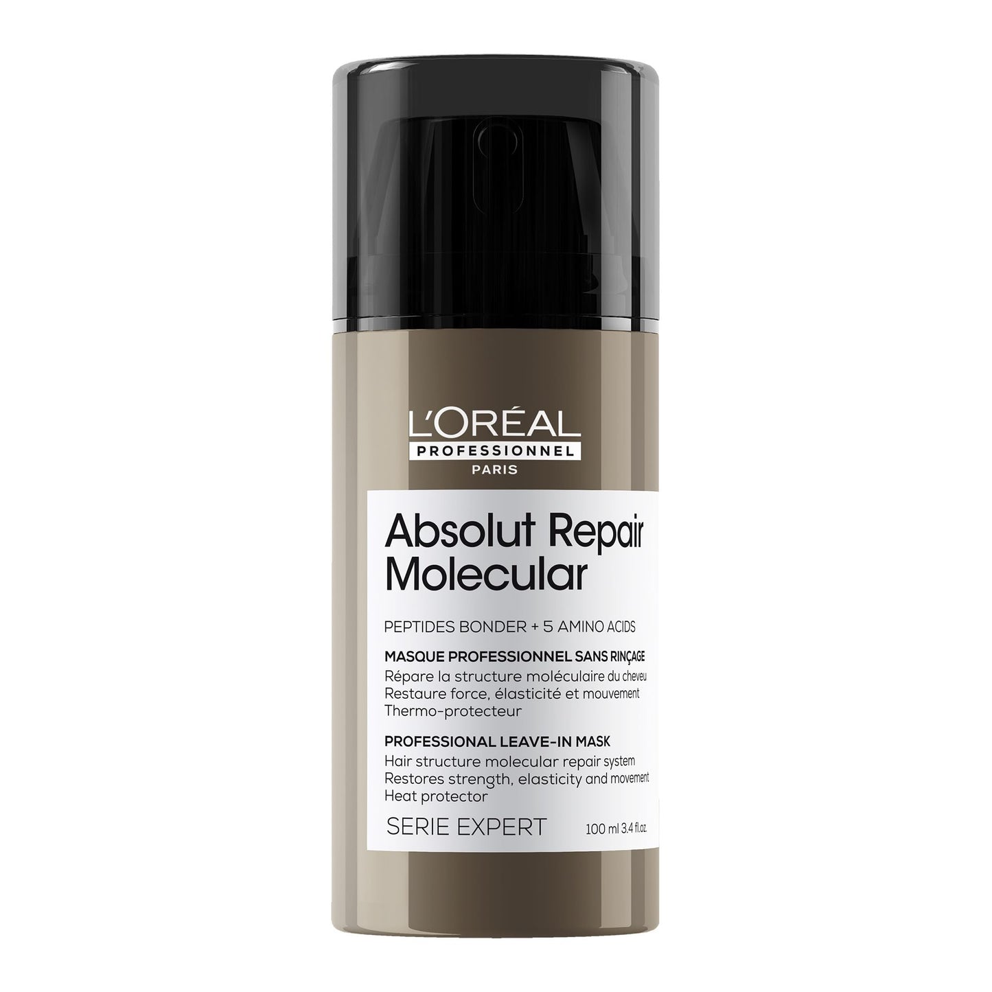 L'Oréal Professionnel Paris Absolut Repair Molecular Leave In Treatment - Smooths & Strengthens All Color Treated & Damaged Hair, Heat Protectant & Leave In Conditioner for Hair Repair