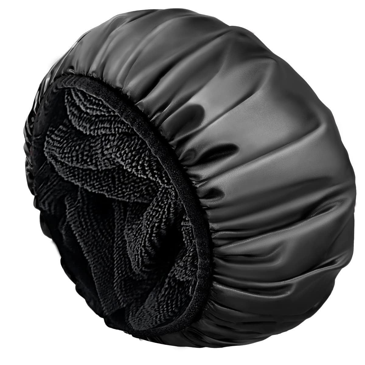 Aquior Shower Cap - Triple Layer Waterproof Bath Cap for Long Hair | Extra Large Silky Satin (Pink)