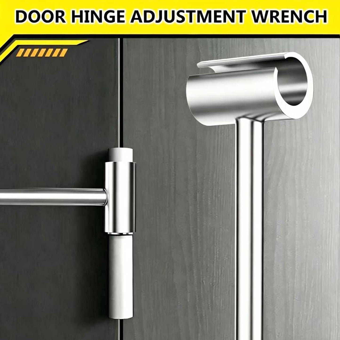 Door Hinge Adjustment Tool - Hinge Gap Adjusting Wrench for Flag Hinges | 2-Sizes Pack for Residential & Commercial Use