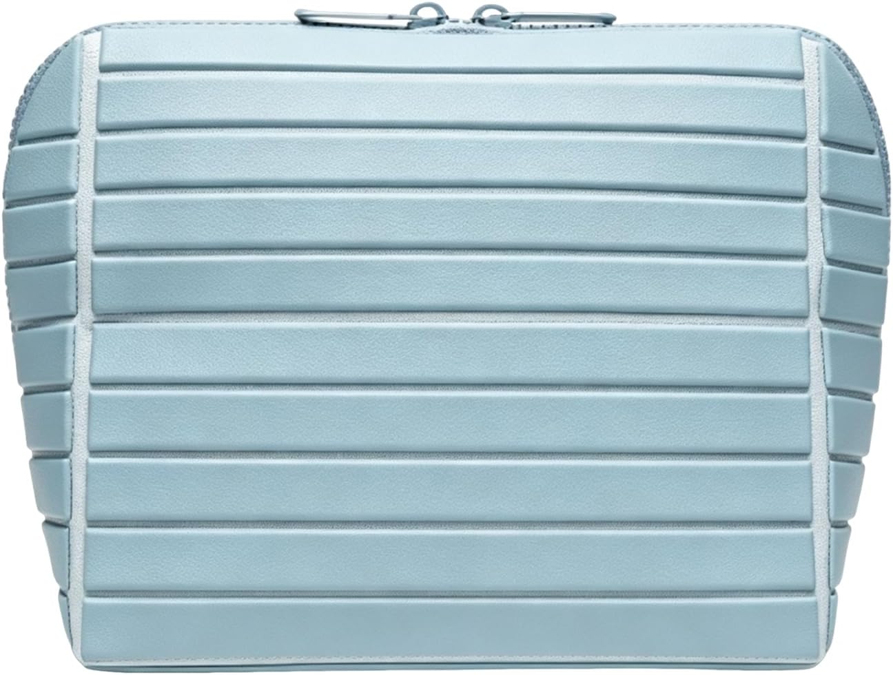 Large Capacity Makeup Bag - Water-Resistant PVC Toiletry Case with Brush Holder | Medium Apricot