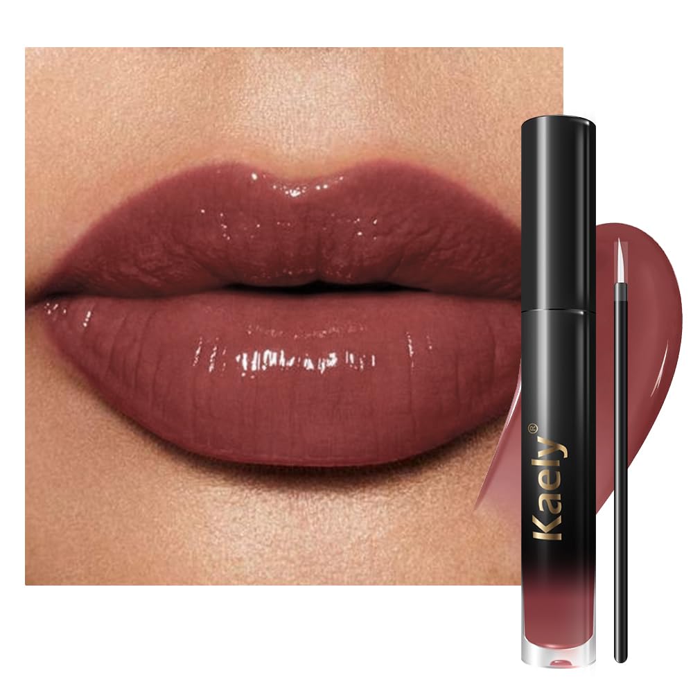 Kaely Longwear No-Budge Lipstick - Highly Pigmented Liquid Lip Color, Waterproof & Smudge-Proof | 24-Hour Wear, Vegan, 18 Nude