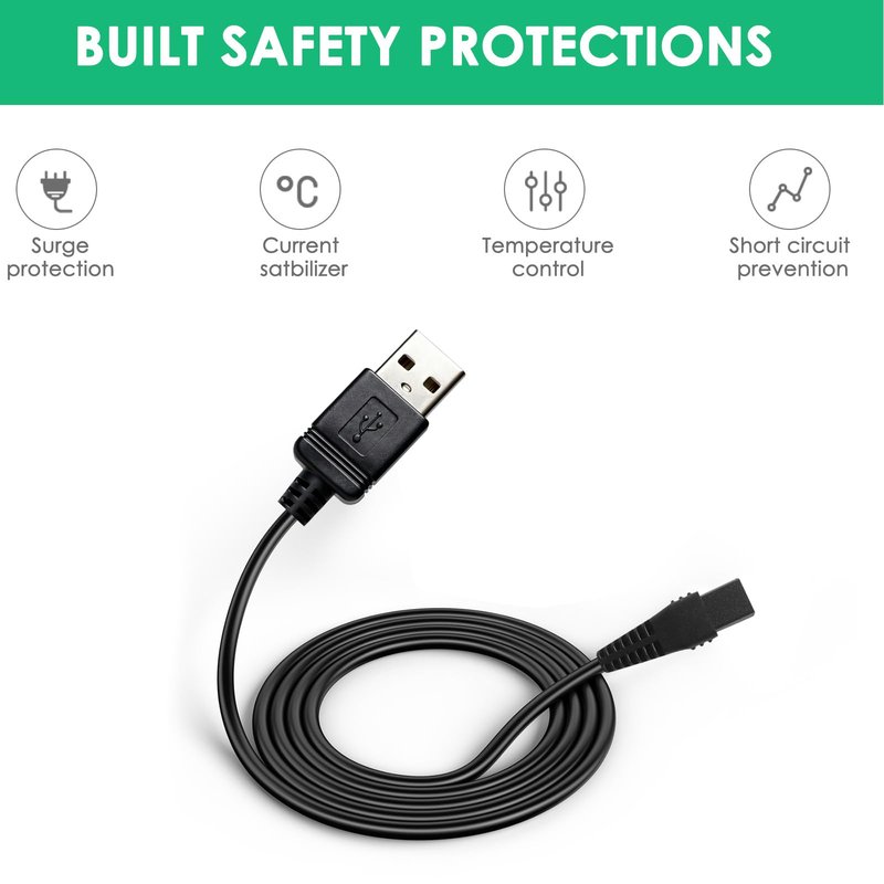 5V Model 79470 Replacement Charger Cable for Wahl Hair Clippers Compatible with Wahl 79470 Cordless Hair Clippers Smart Power Cord Adapter