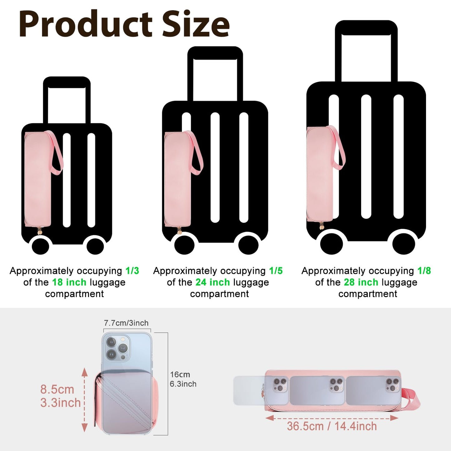 SS Hair Tools Travel Bag with Heat Resistant Mat