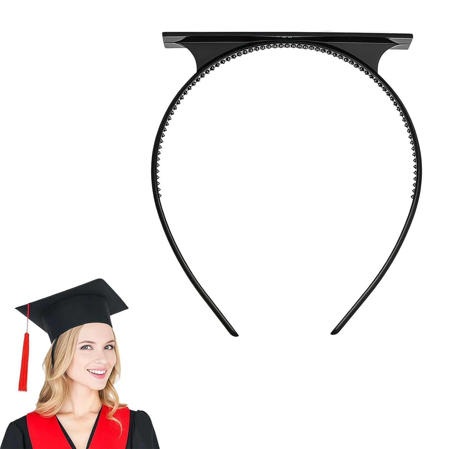 Graduation Cap Headband - Secure Hairband Holder for Graduates | Adjustable Fit for Women