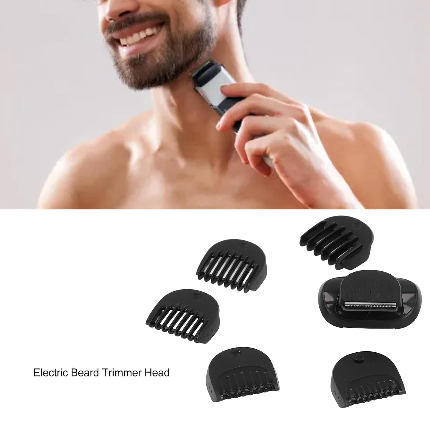 Beard Trimmer Head Replacement - Compatible Guards for Series 5/6/7 | 5 Combs Included