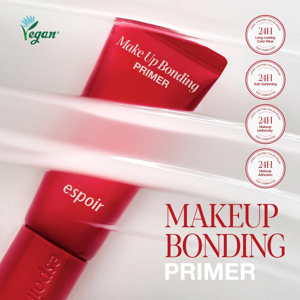 Espoir Bonding Primer for Makeup, Hydrating & Blurring Primer for Smooth, Long-Lasting Makeup Base, Lightweight Non-Greasy Formula for Oily, Vegan, Korean Makeup, Festival Essentials, 37g