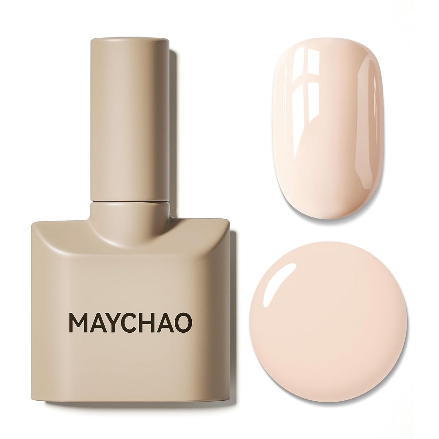 Light Pink Gel Nail Polish - 15ML Soak Off UV/LED for DIY Nail Art | Peach Pink Color, 0.5 OZ