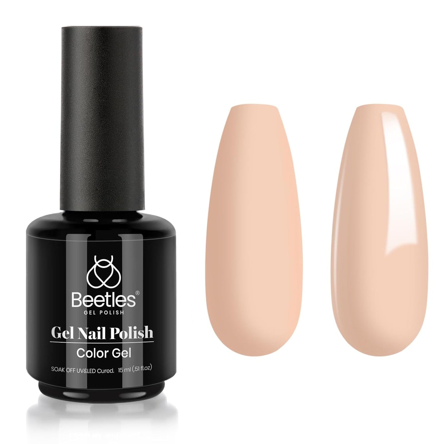 Beetles Purple Gel Polish - Lilac Light Purple Nail Color | 15ml Soak Off UV LED Gel for Summer Manicure