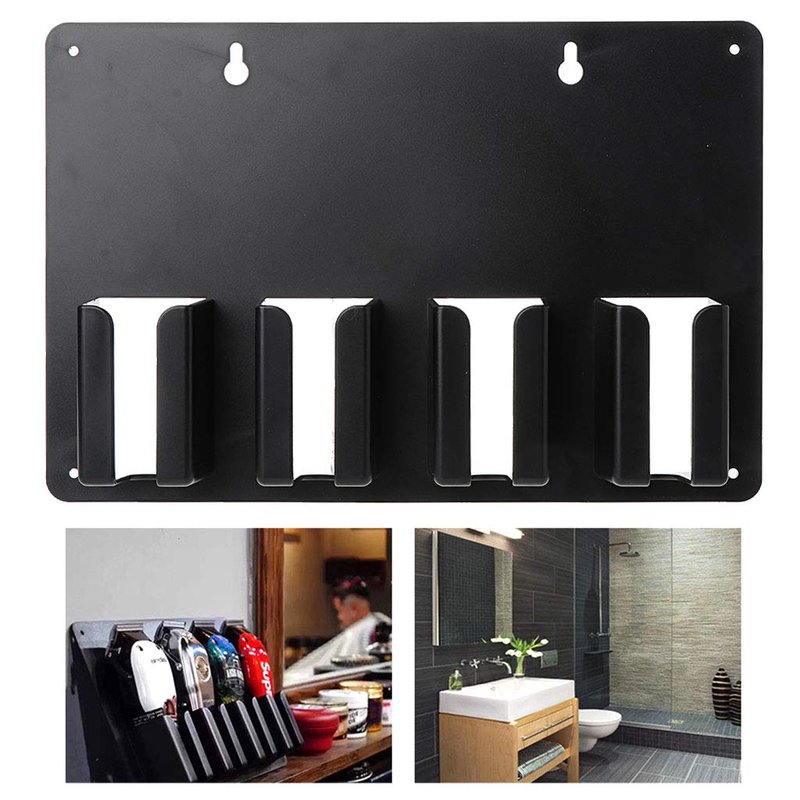 Wall-mounted Barber Hair Clipper Storage Rack Salon Accessories Holder Stand Tool