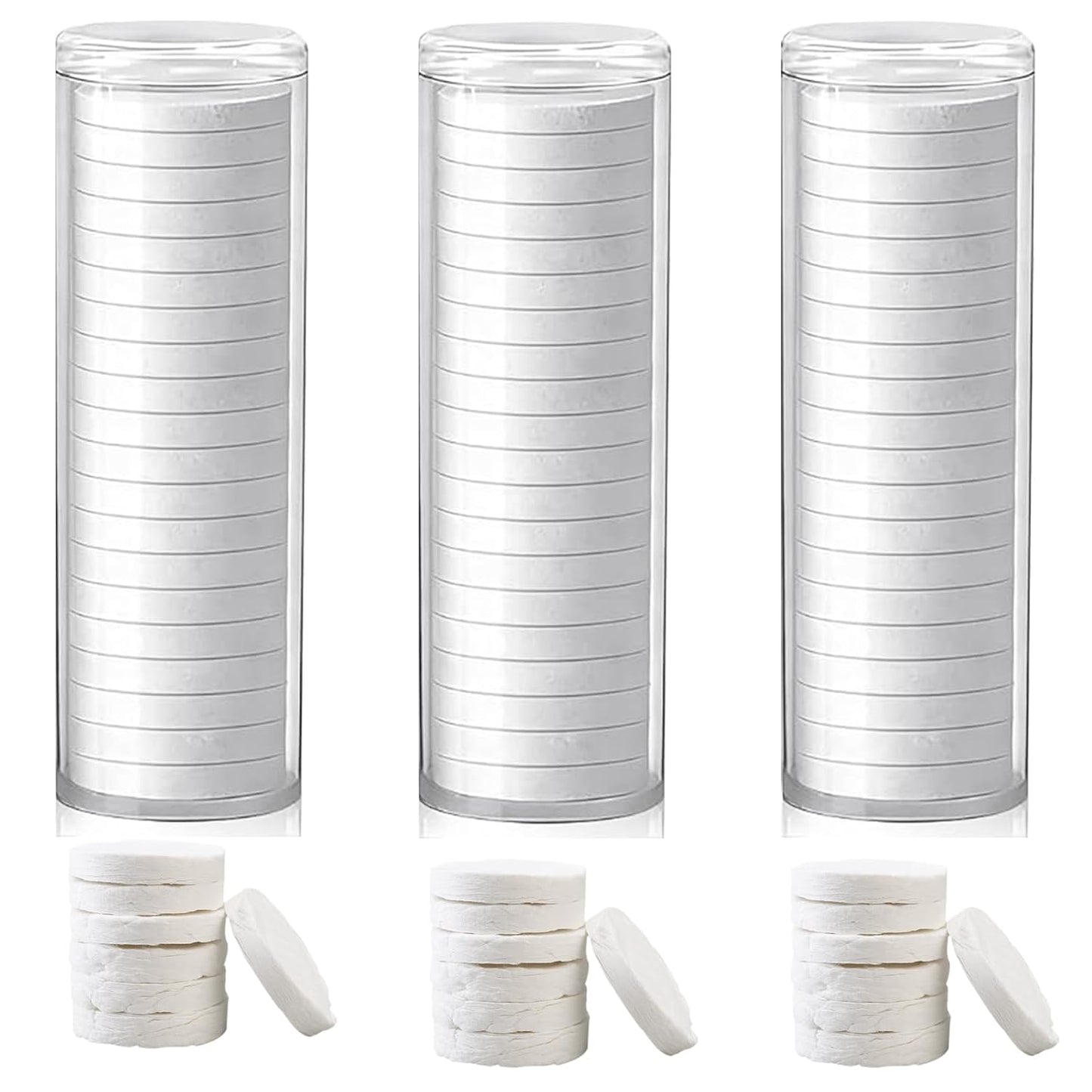 Towel Refills for Hot Towel Dispenser | Disposable Compressed Face Towels - 180 Pcs (9 Tubes)
