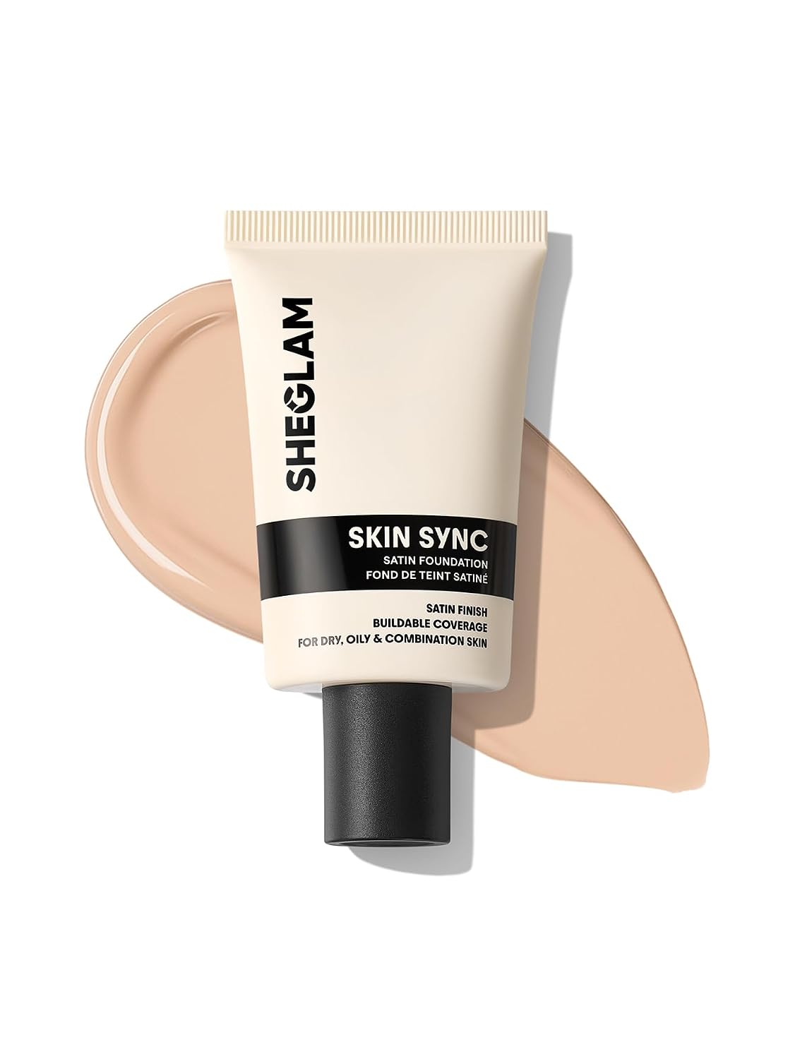 Satin Foundation - Skin Sync Formula for Flawless Finish | Buttercream Shade