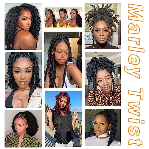 GOWIT 30 Inch Pre-Separated Spring Afro Twist Crochet Hair Extensions