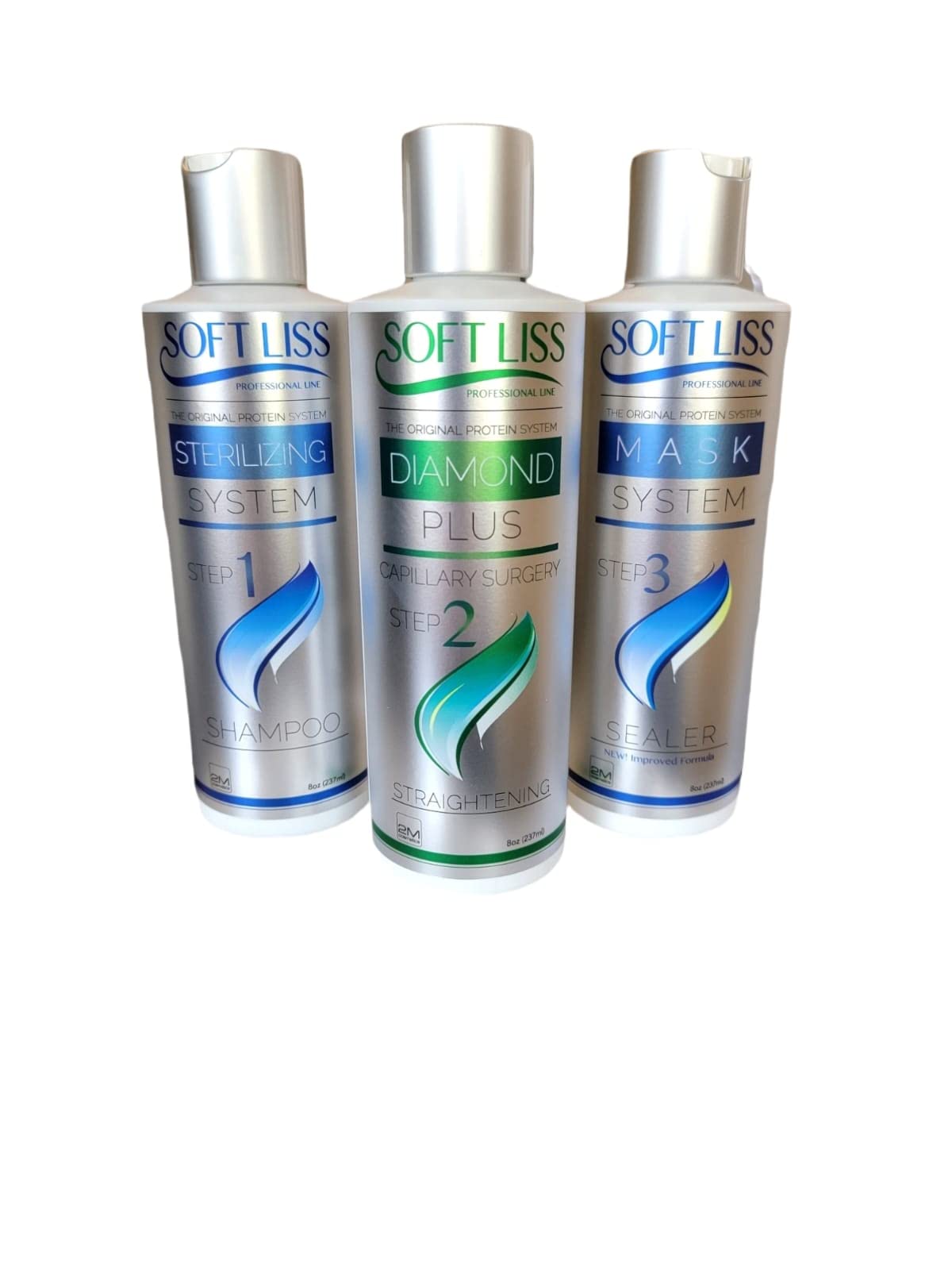 Keratin Brazilian Treatment kit 8oz Diamond Plus Laser Soft Liss"Keratina de Diamante" Hair Treatment Formaldehyde Free