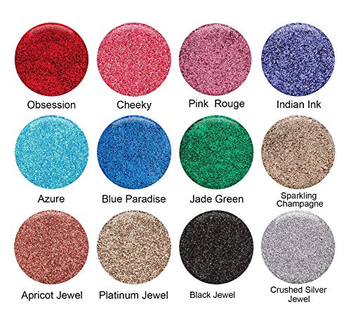 Glitties Black Jewel Fine Cosmetic Grade Loose Glitter - 10g Jar