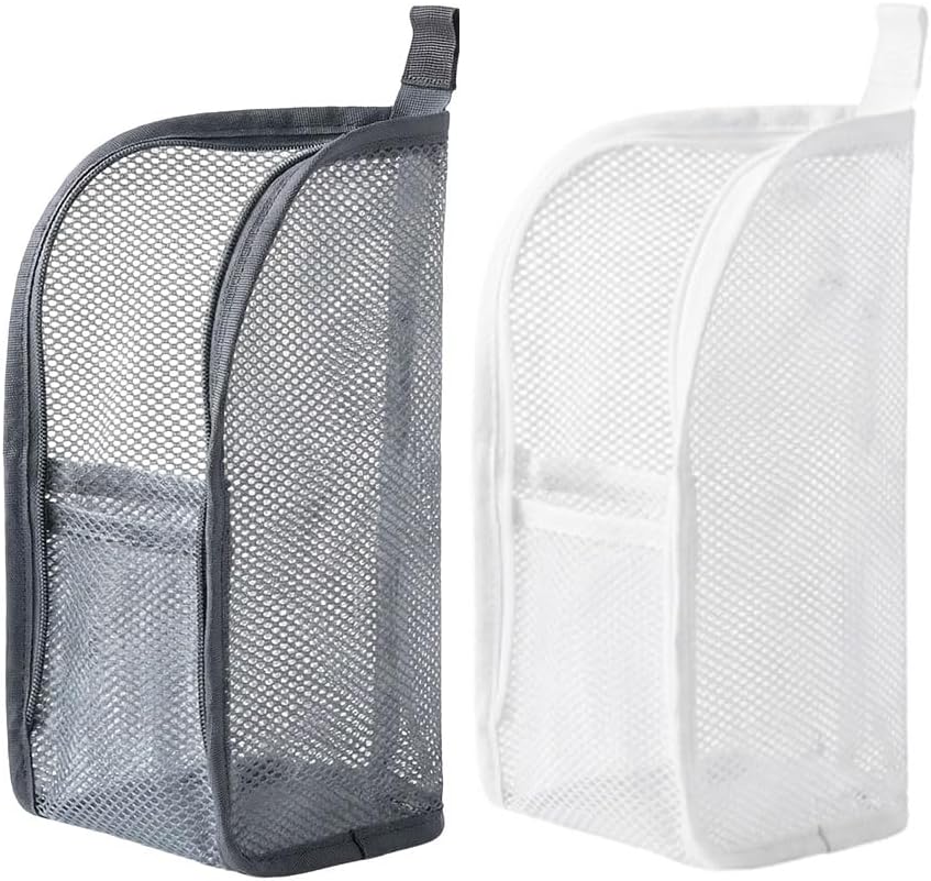 Portable Travel Toiletry Bag - Lightweight Waterproof EVA Mesh | 1pc White