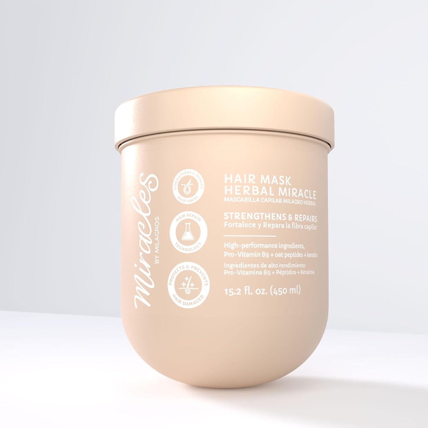 Herbal Miracle Hair Mask - Intensive Repair & Hydration for Damaged Hair | Pro-Vitamin B5, Oat Peptides, Keratin, Vitamin E